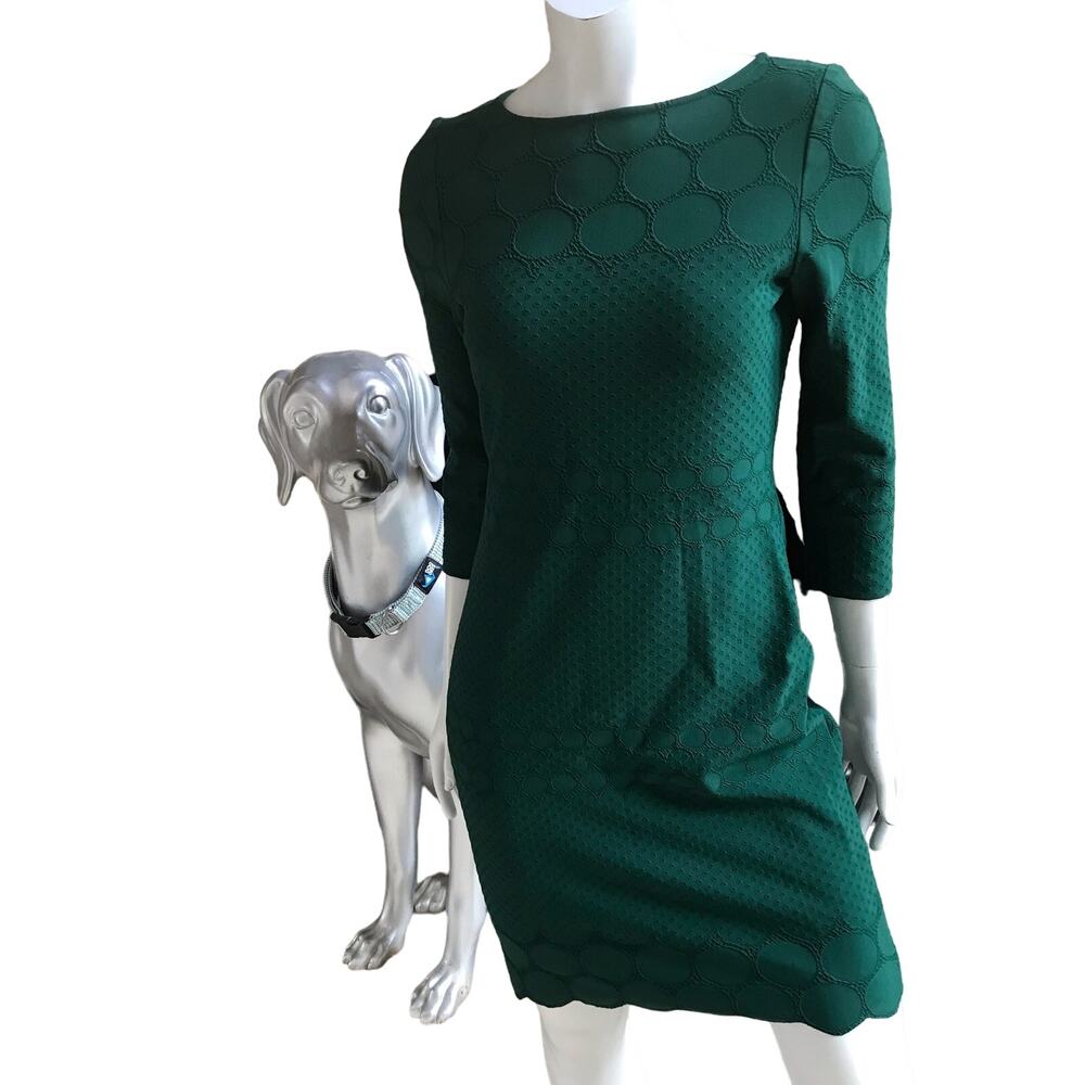 Julia Jordan Boat Neck Patterned 3/4 Sleeve Nylon Dress Women's Size 6
